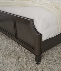 Classic Contemporary Gray King Size Bed - 5th Avenue-2