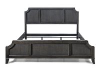 Classic Contemporary Gray King Size Bed - 5th Avenue-3