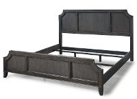 Classic Contemporary Gray King Size Bed - 5th Avenue-5