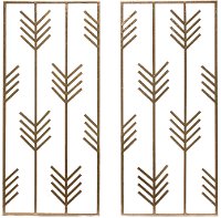 Assorted Gold Metal Wall Art