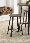 Clearance Oak and Metal 24 Inch Counter Height Stool - Chevre