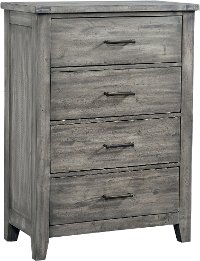Rustic Casual Gray Youth Chest of Drawers - Nelson