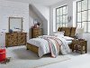Rustic Casual Pine 6 Piece Full Youth Bedroom Set - Nelson