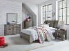 Rustic Casual Gray 6 Piece Full Youth Bedroom Set - Nelson