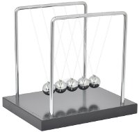 Metal and Wood Newton's Cradle