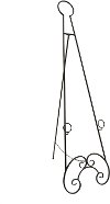 Black Metal Floor Easel
