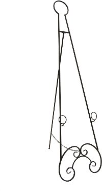 Black Metal Floor Easel