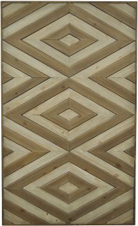 Wood Diamond Wall Art