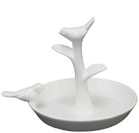 White Bird Ring Holder