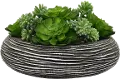 Faux Succulent Arrangement In Pot
