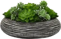 Faux Succulent Arrangement In Pot