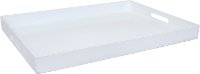 White Tray With Cut Out Handles