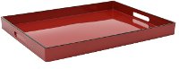 Red Tray With Cut Out Handles