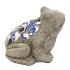 Terracotta Frog Garden Decoration with Mosaic Design