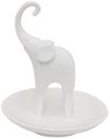 Clearance White Elephant Ring Holder