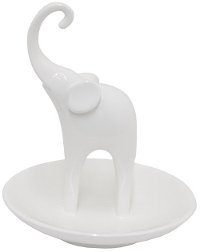 White Elephant Ring Holder