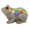Resin Frog with Multi Color Mosaic
