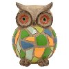 Resin Owl with Multi-Color Mosaic