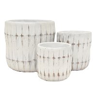 6 Inch White Ceramic Planter