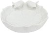 White Resin Bird Feeder Dish