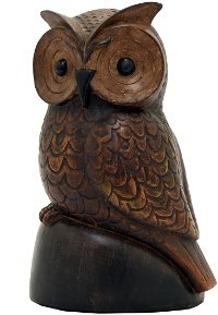 Brown Resin Table Top Owl