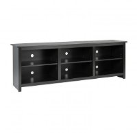 Contemporary Black TV Stand (72 Inch) - Sonoma-2