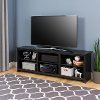 Contemporary Black TV Stand (72 Inch) - Sonoma-5
