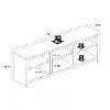 Contemporary Espresso Brown TV Stand (72 Inch) - Sonoma-5