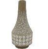 Clearance Off-White and Beige Ceramic Vase