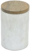 Clearance 6 Inch Silver Marble Box with Wood Lid
