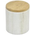 4 Inch Silver Marble Box with Wood Lid