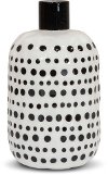 10 Inch White Ceramic Vase with Black Dots-3