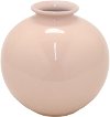 Clearance 8 Inch Round Pink Ceramic Vase