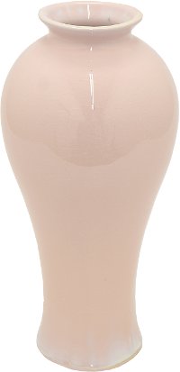14 Inch Pink Ceramic Vase