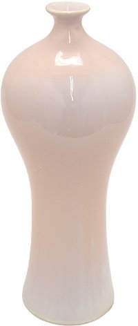 17 Inch Pink Ceramic Vase