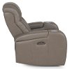 Genesis Gray Leather-Match Power Recliner - Transformer-4