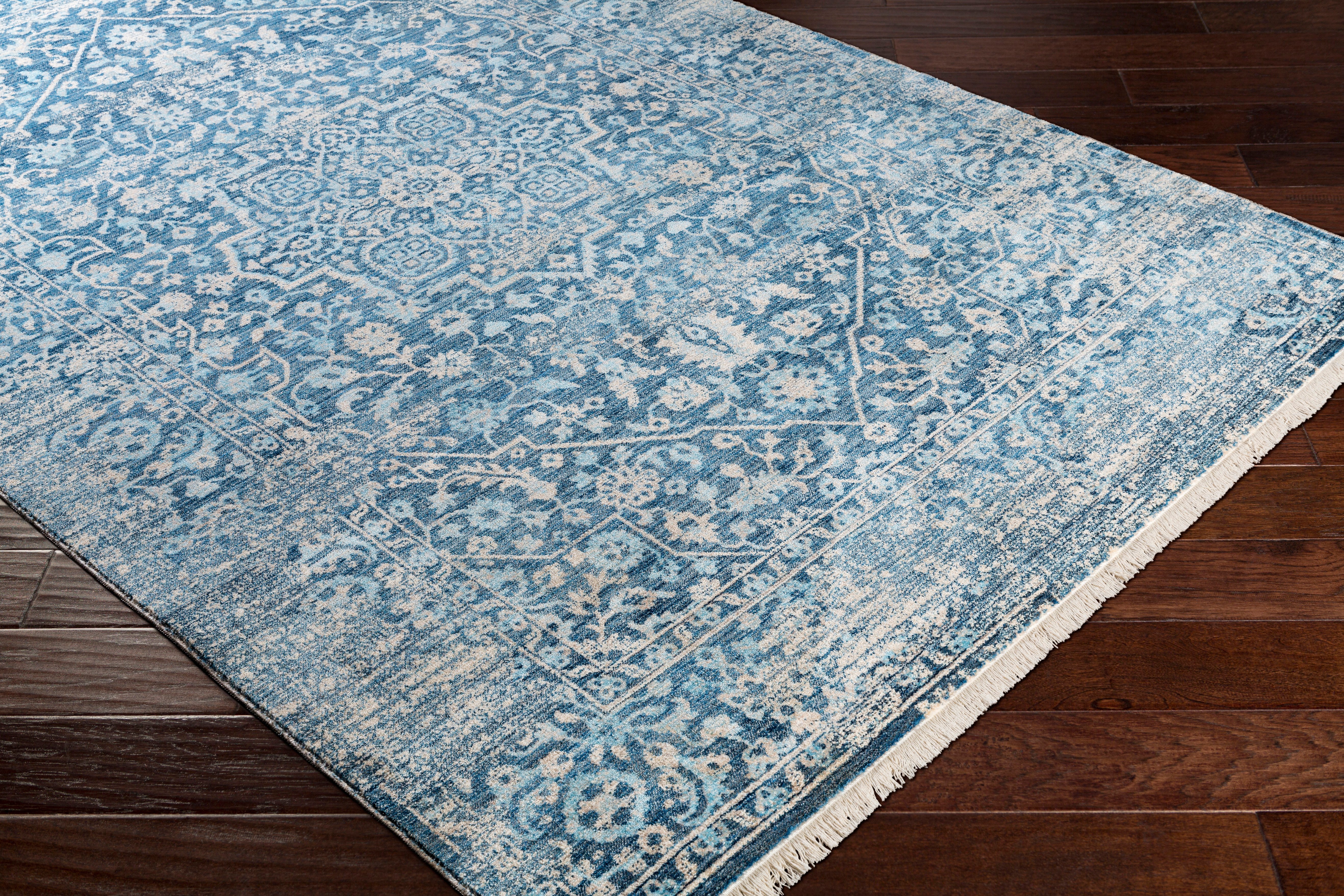 EPC2300-23 2 x 3 X-Small Transitional Blue Rug - Ephesians-3