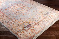 EPC2303-710103 8 x 10 Large Transitional Gray and Orange Area Rug - Ephesians-2
