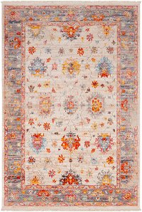 EPC2305-91210 9 x 13 X-Large Transitional Beige, Red and Blue Rug - Ephesians