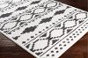 MCS2305-23 2 x 3 X-Small Charcoal Gray, Black and White Area Rug - Moroccan Shag-2