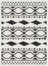 MCS2305-710103 8 x 10 X-Large Charcoal Gray, Black and White Area Rug - Moroccan Shag