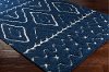 CLG2315-23 2 x 3 X-Small Navy Blue and Cream Area Rug - Cut and Loop-2