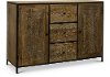 Industrial Wood and Iron Dining Sideboard - Jacobean