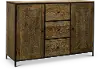 Jacobean Wood and Iron Dining Sideboard