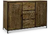 Jacobean Wood and Iron Dining Sideboard