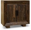 Brown Wood Framed Accent Cabinet - Rustic