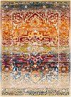 SRP1011-23 2 x 3 X-Small Traditional Red and Orange Area Rug - Serapi-4
