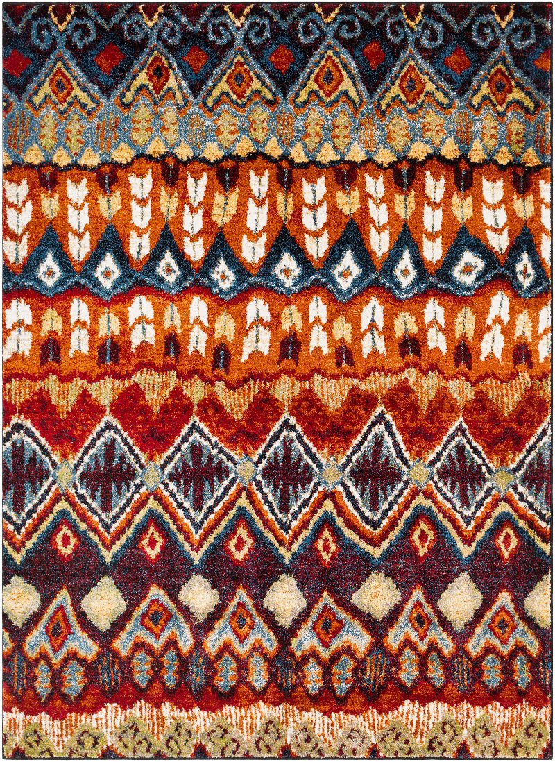 5 X 7 Medium Red Blue And Orange Area Rug Serapi Rc Willey Red Blue And Orange Area Rug Serapi