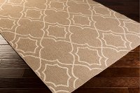ALF9587-2346 2 x 4 X-Small Camel and Cream Indoor-Outdoor Rug - Alfresco-2