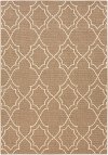 ALF9587-69 6 x 9 Large Camel and Cream Indoor-Outdoor Rug - Alfresco